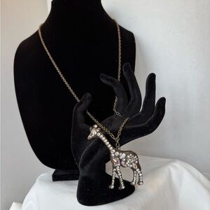 Giraffe on Bronze Colored Necklace